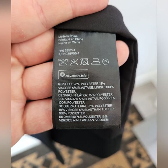 NEW H&M Oversized Blazer Jacket Black Womens Plus Size XXL Office Workwear - Picture 15 of 16